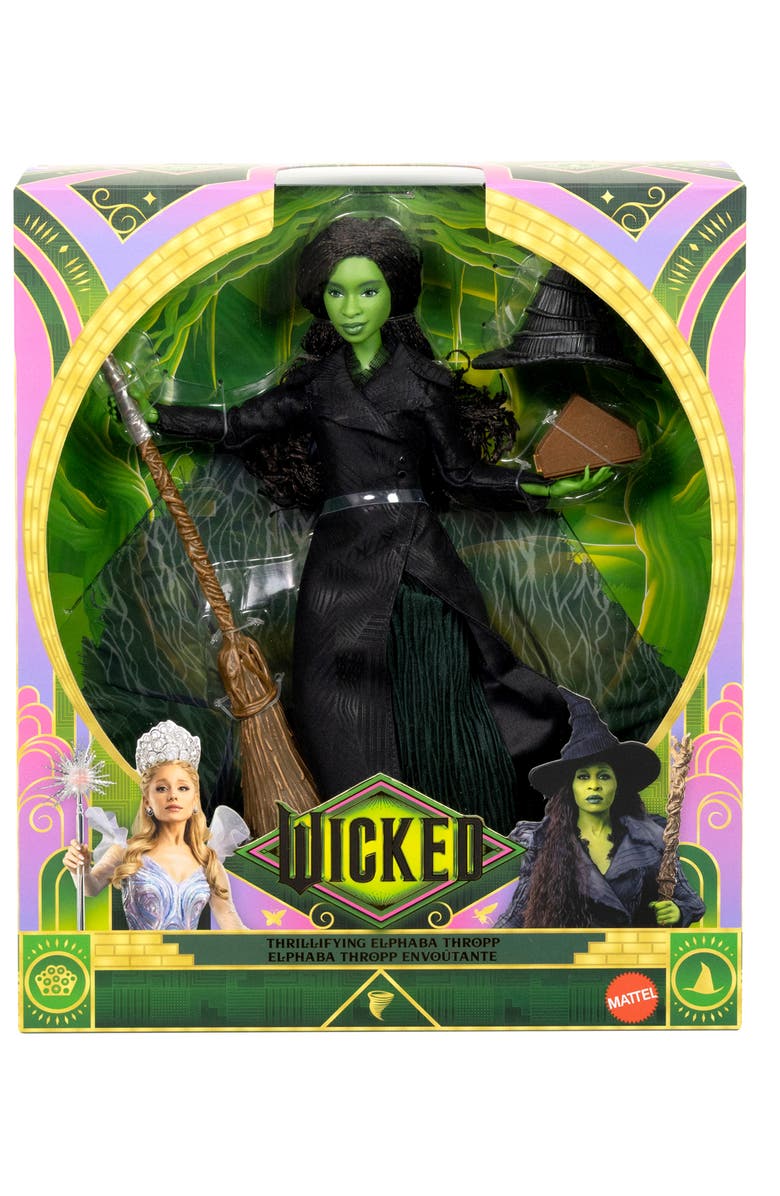 Mattel Universal Pictures’ 'Wicked: For Good' Deluxe Elphaba Doll with Movie-Inspired Outfit & 4 Accessories, Main, color,