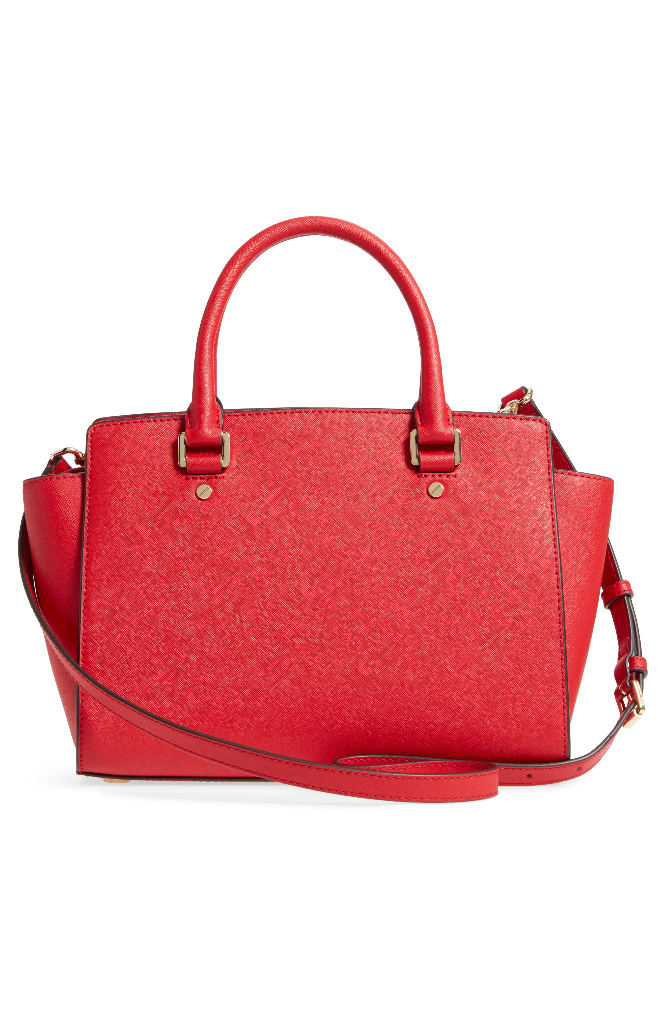 MICHAEL Michael Kors 'Selma Medium' Leather Satchel, Alternate, color, 