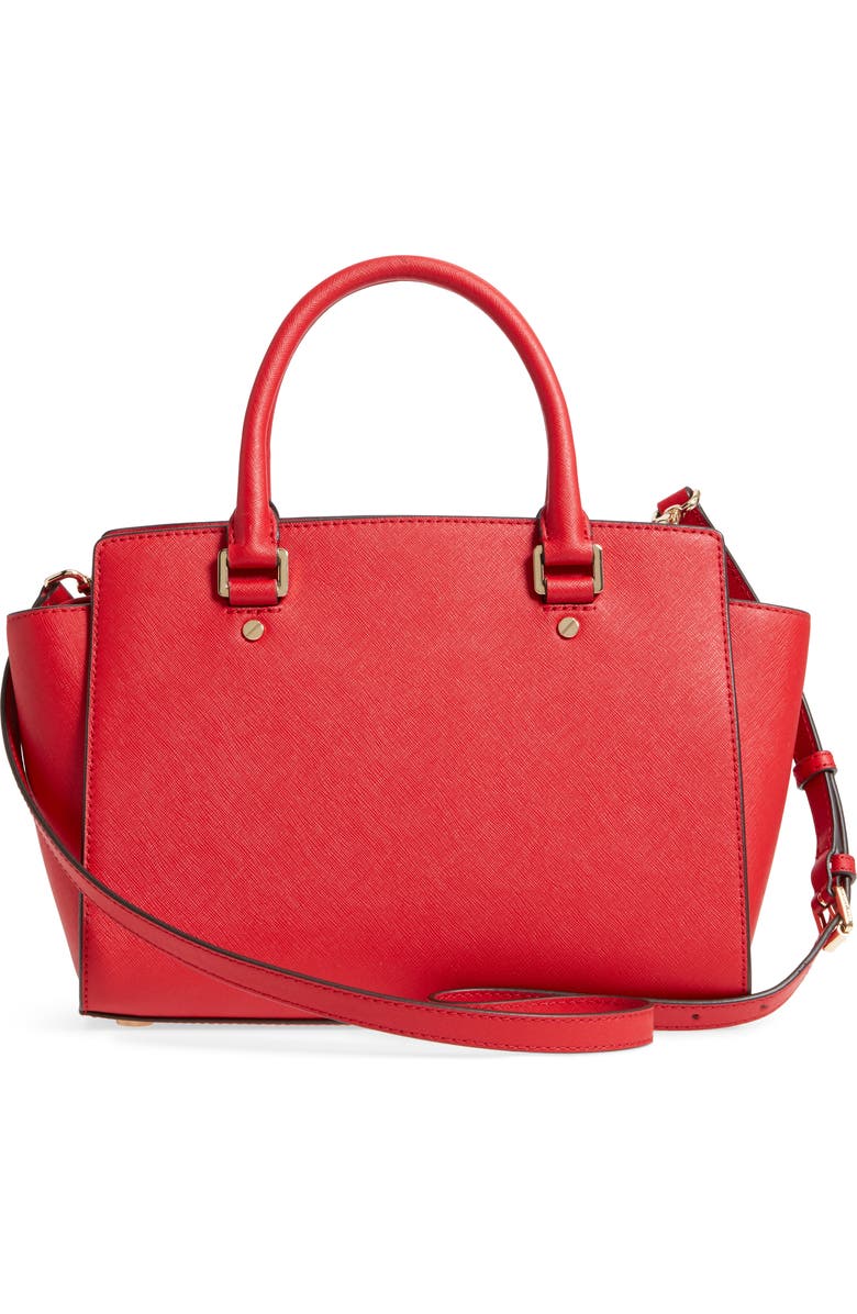 MICHAEL Michael Kors 'Selma Medium' Leather Satchel, Alternate, color,