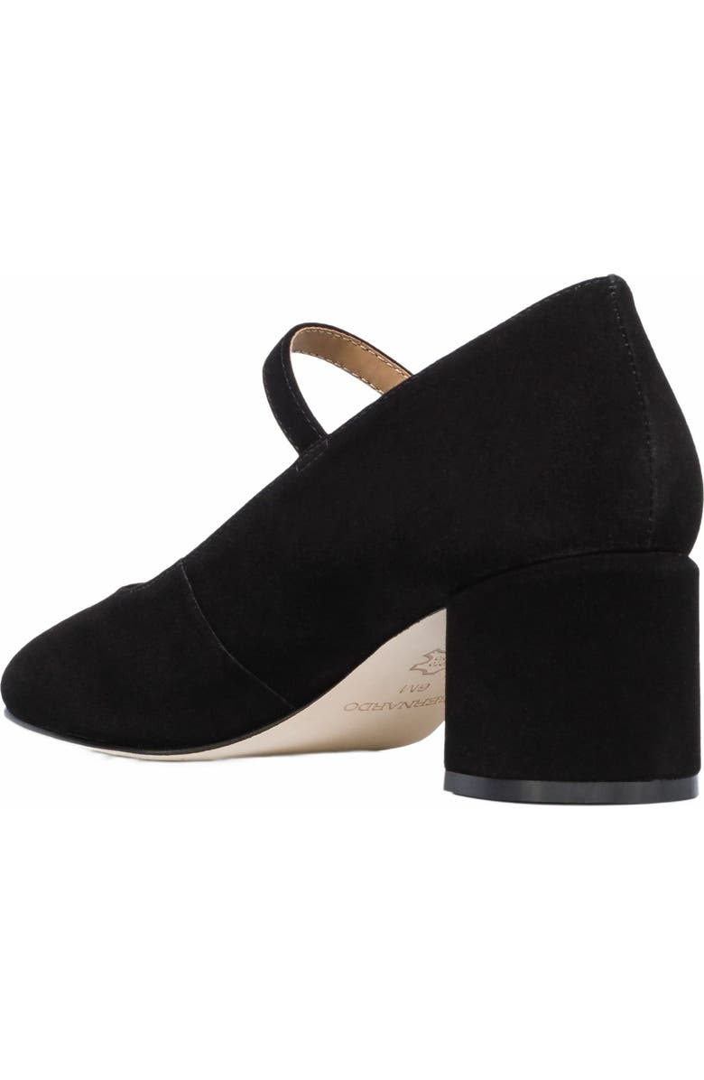 Bernardo Footwear Ancona Block Heel Mary Jane, Alternate, color, Black