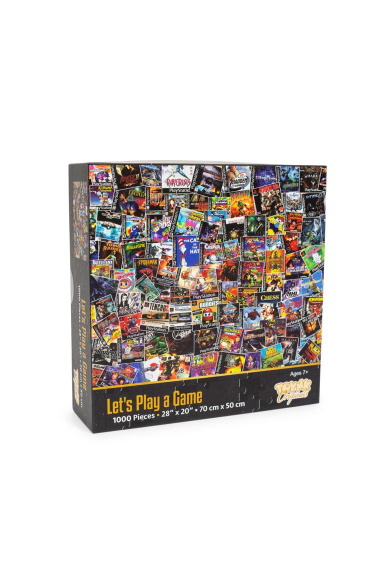 PlayStation Video Game Box Collage 1000-Piece Jigsaw Puzzle, Main, color, Multi-Color