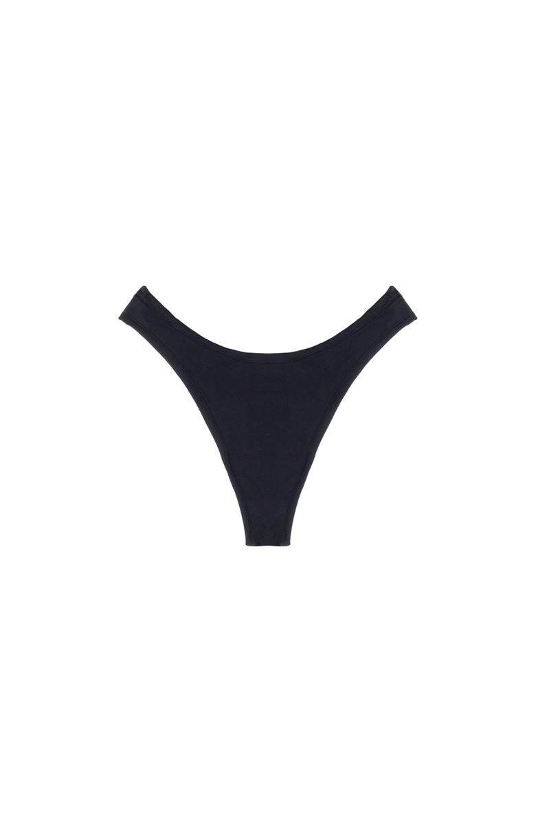 Cheeky Cherry Leakproof Everyday Liner Ultra Smooth Dipped Thong II, Alternate, color, Onyx