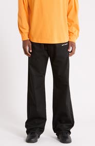 Palm Angels Wide Leg Drawstring Pants