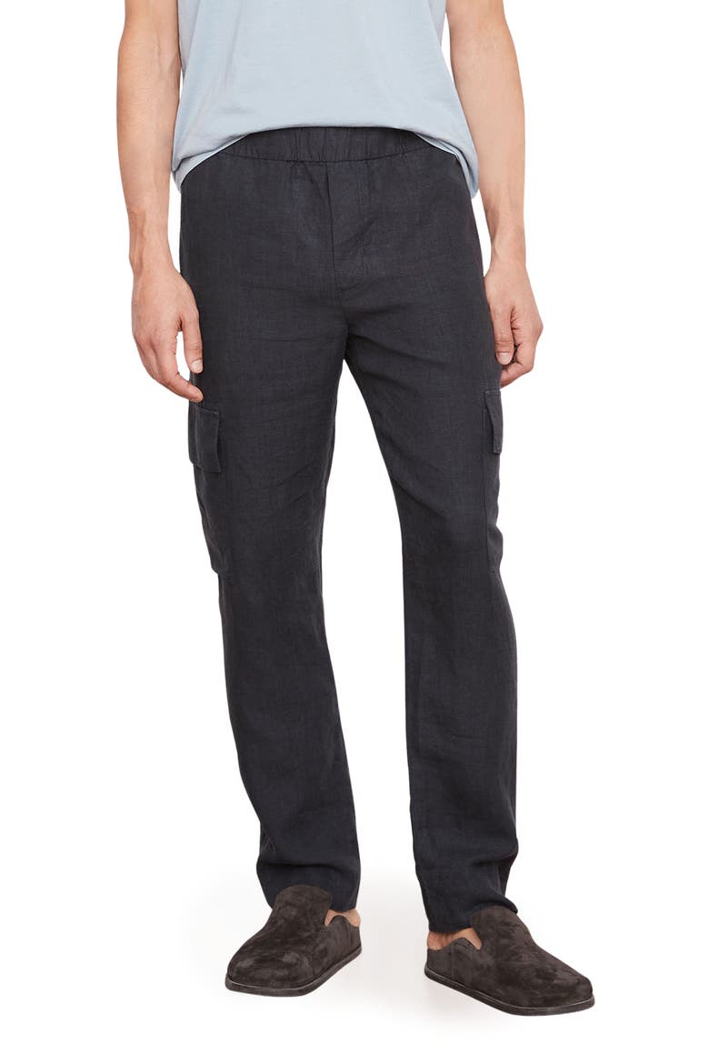 Hemp Cargo Pants, Main, color, WASHED BLACK