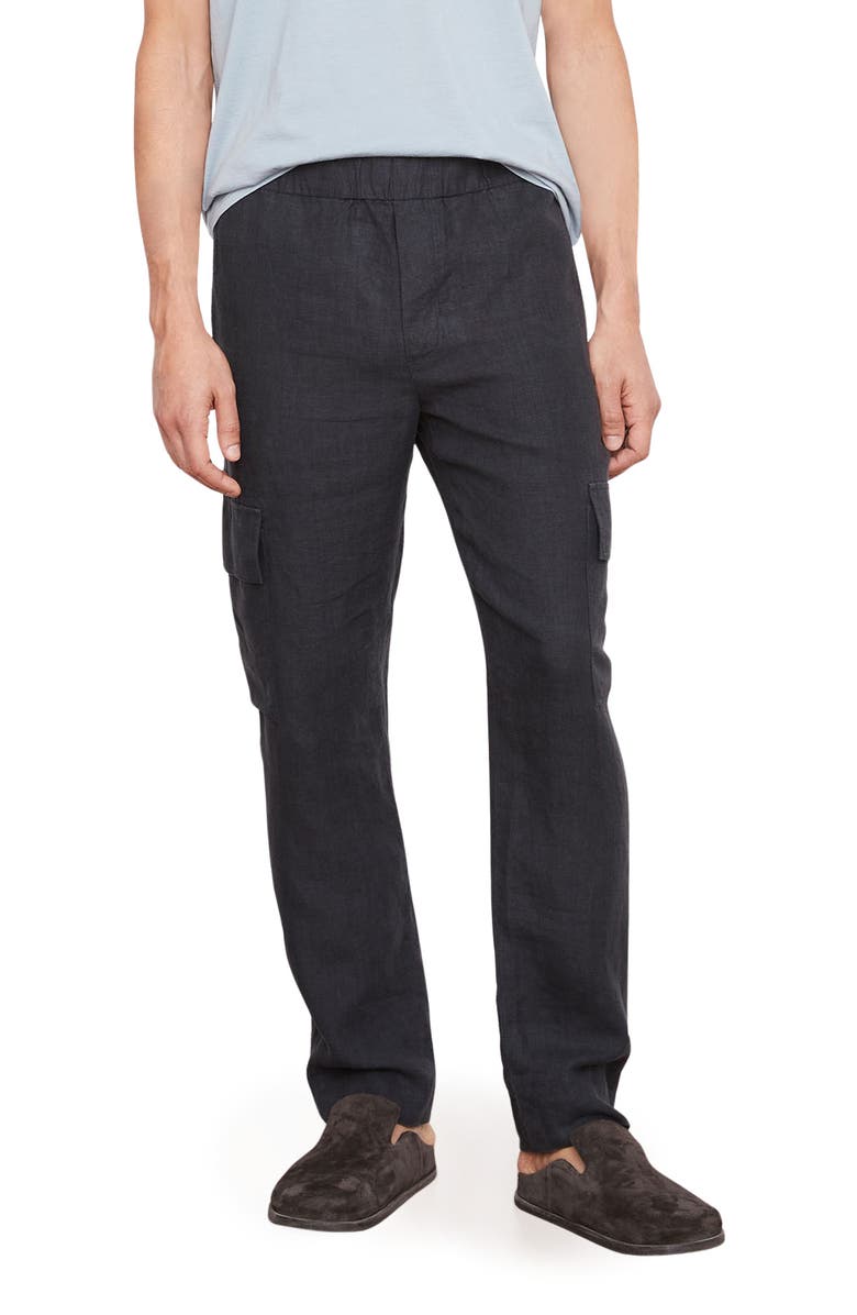 Vince Hemp Cargo Pants, Main, color, Washed Black