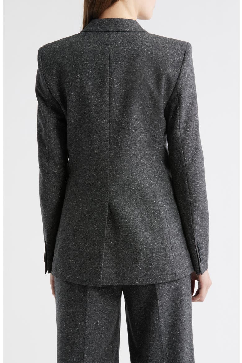 Jarinah Asymmetric Wool Blend Blazer, Alternate, color, CHARCOAL SLUB