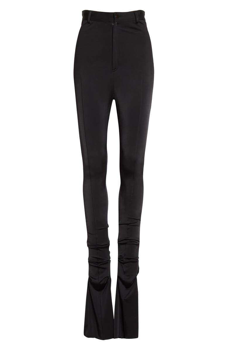 Et Ochs Jacob High Waist Fit & Flare Jersey Pants, Alternate, color, Black