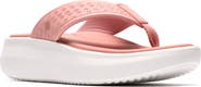 Clarks® Solvana Thong Toe Platform Sandal