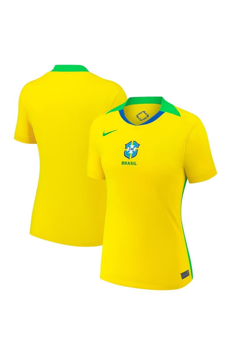 Nike Women's Nike Yellow Brazil Women's National Team 2025/26 Home Replica Jersey, Alternate, color, Yellow