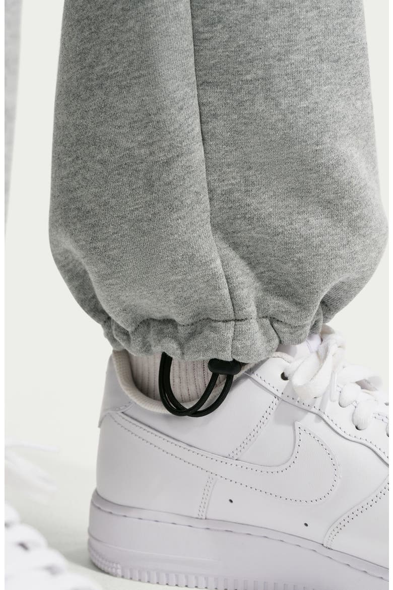 Solo Swoosh Bungee Sweatpants, Alternate, color, 063 D GR H/SAIL