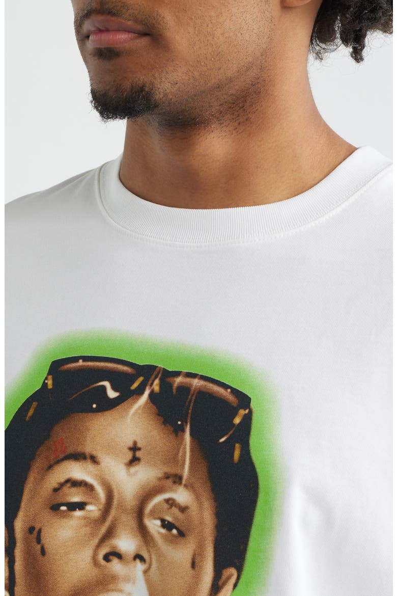Oversize Lil Wayne The Carter V Graphic T-Shirt, Alternate, color, WHITE