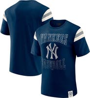 Darius Rucker Collection by Fanatics Men's Darius Rucker Collection by Fanatics Navy New York Yankees Distressed Sleeve Stripe T-Shirt