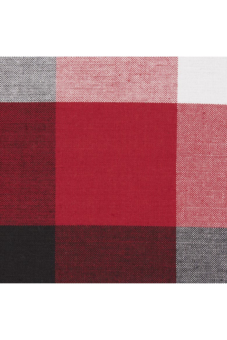 Tri Color Check Napkin Set/6, Alternate, color, Cardinal Red