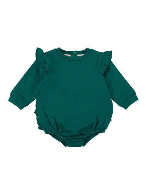 Baby Girls Sweatshirt Bubble Romper