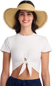 Coolibar Frayed Rolled Visor, UPF 50+ Sun Protection