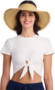 Coolibar Frayed Rolled Visor, UPF 50+ Sun Protection