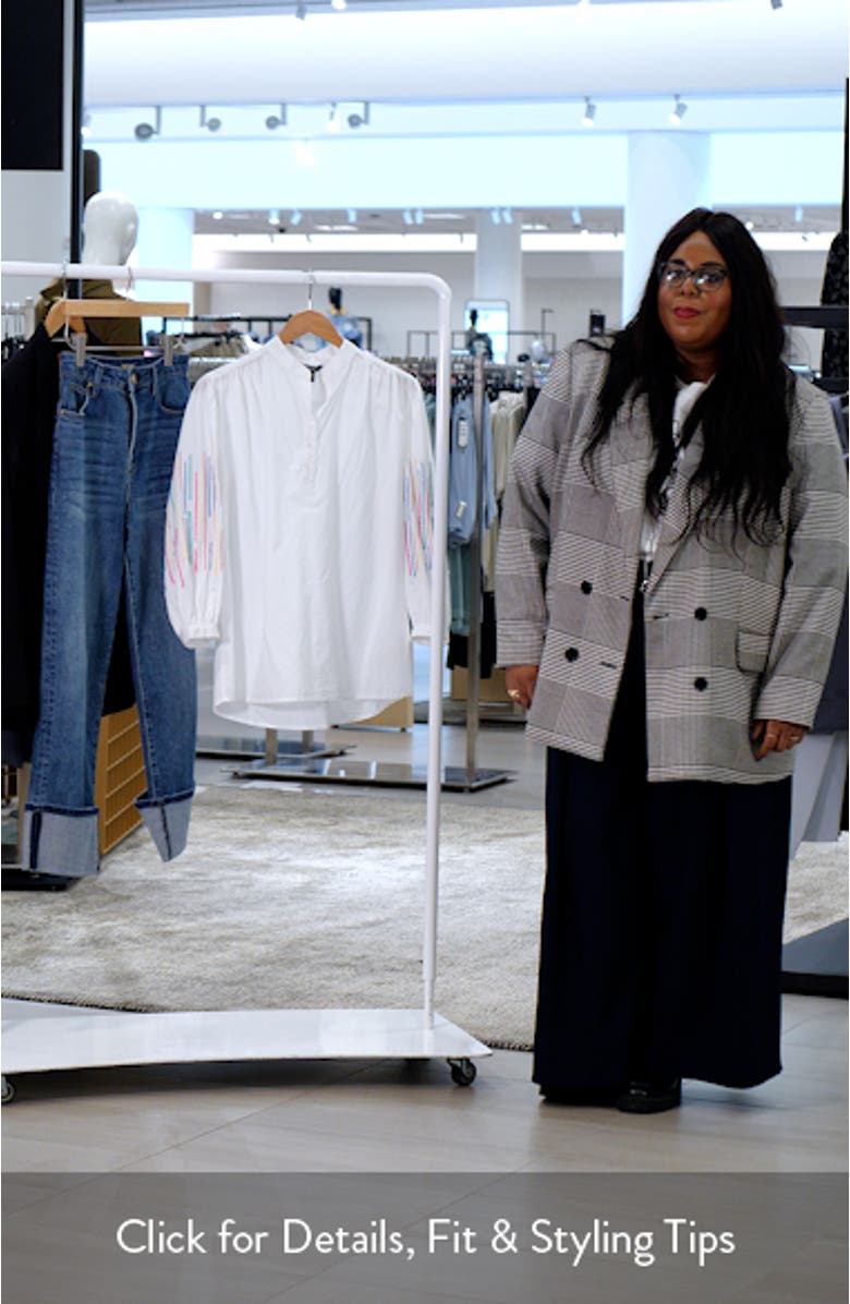 Lexi Embroidery Detail Cotton Top, sales video thumbnail