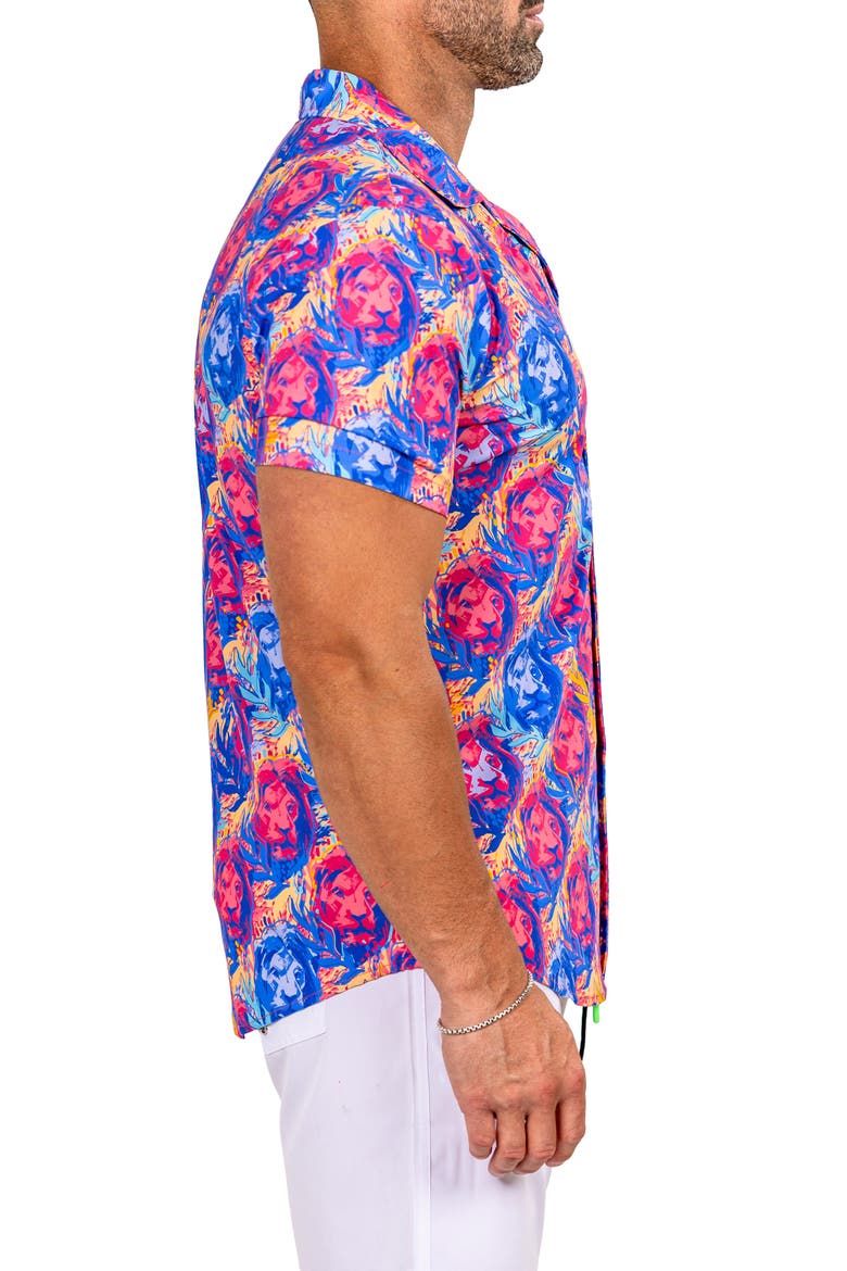 Marthy Red Camp Shirt, Alternate, color, BLUE