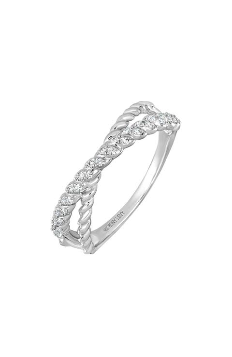 Mykonos Diamond Crossover Ring