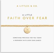 A Littles & Co A Little 'Faith Over Fear' Bracelet in Gold-Tone Plating
