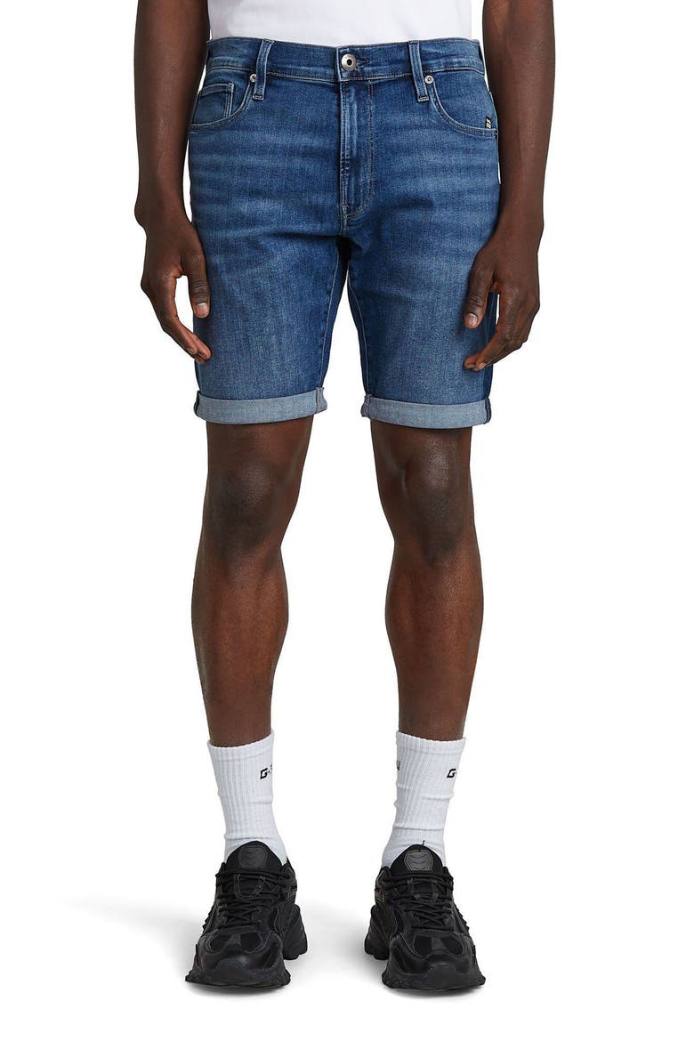 3301 Slim Fit Shorts, Main, color, MEDIUM AGED