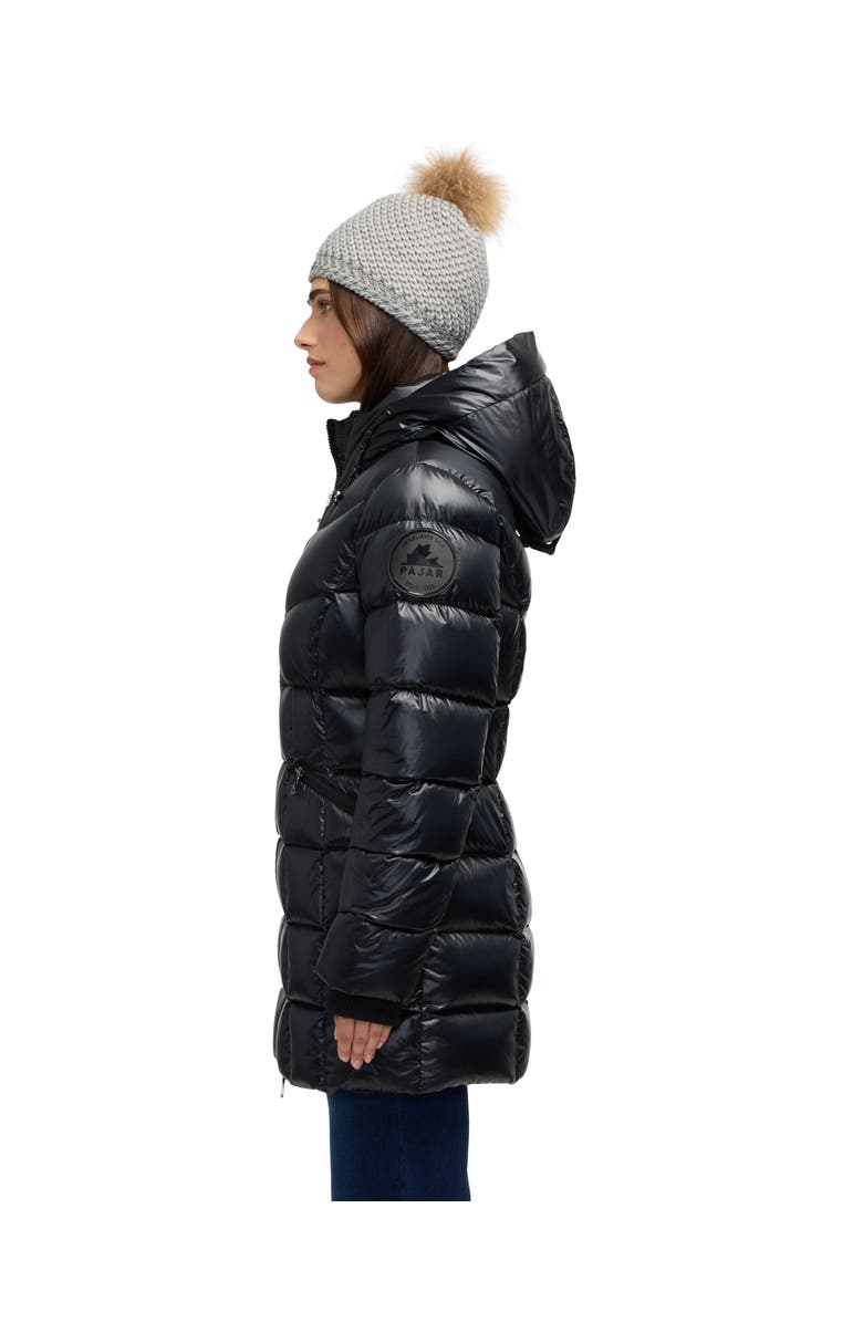 Pajar Women's Zola Box Quilt Mid-Length Puffer with Fixed Hood, Alternate, color, Black