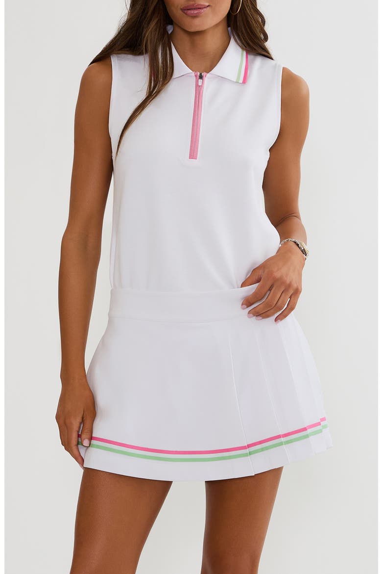 Zena Zip Performance Top, Main, color, COCONUT MILK