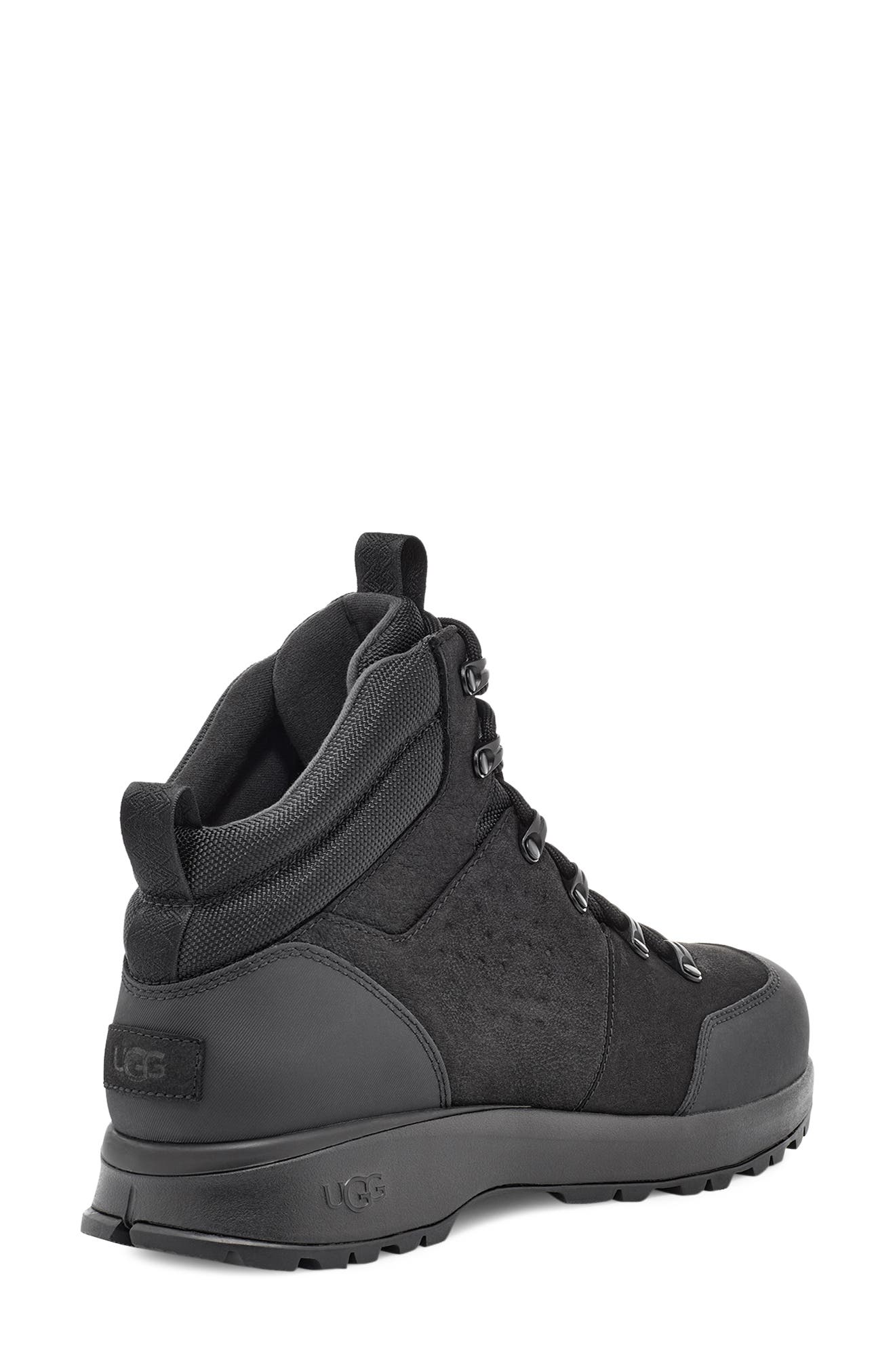 Emmett Waterproof Boot, Alternate, color, BLACK LEATHER