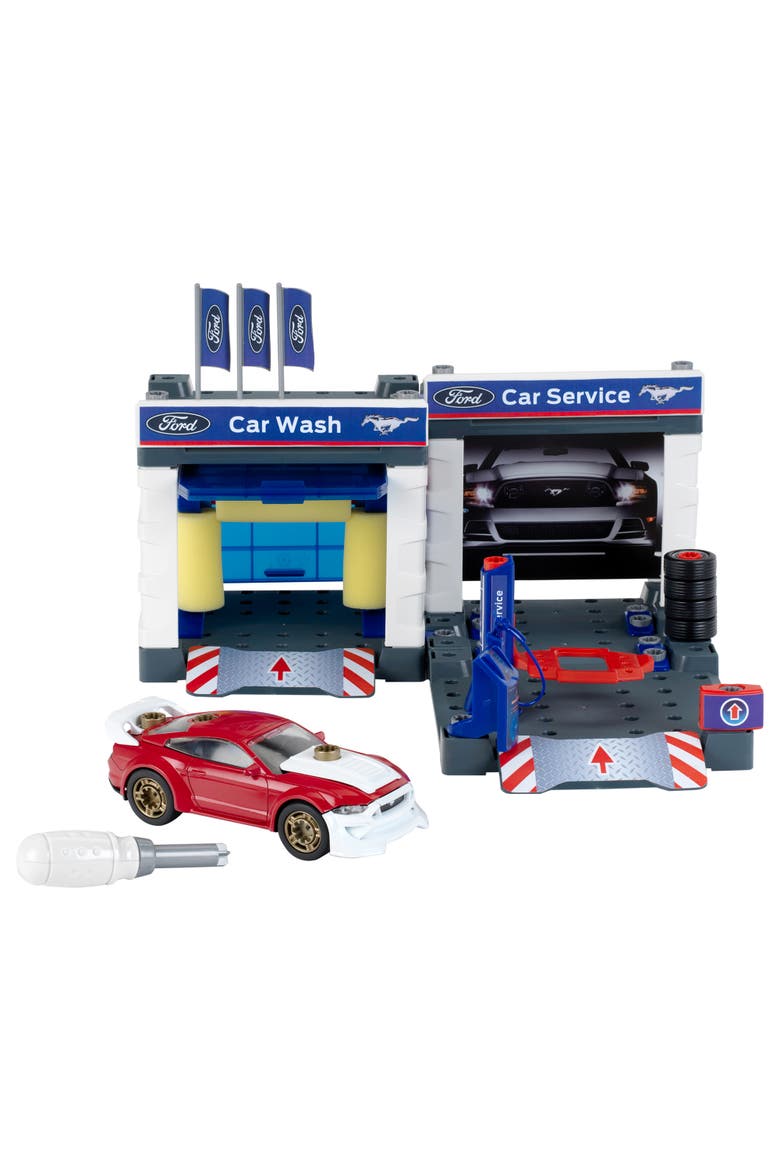 Service Station W/ 2019 Ford Mustang, Main, color, Multicolored