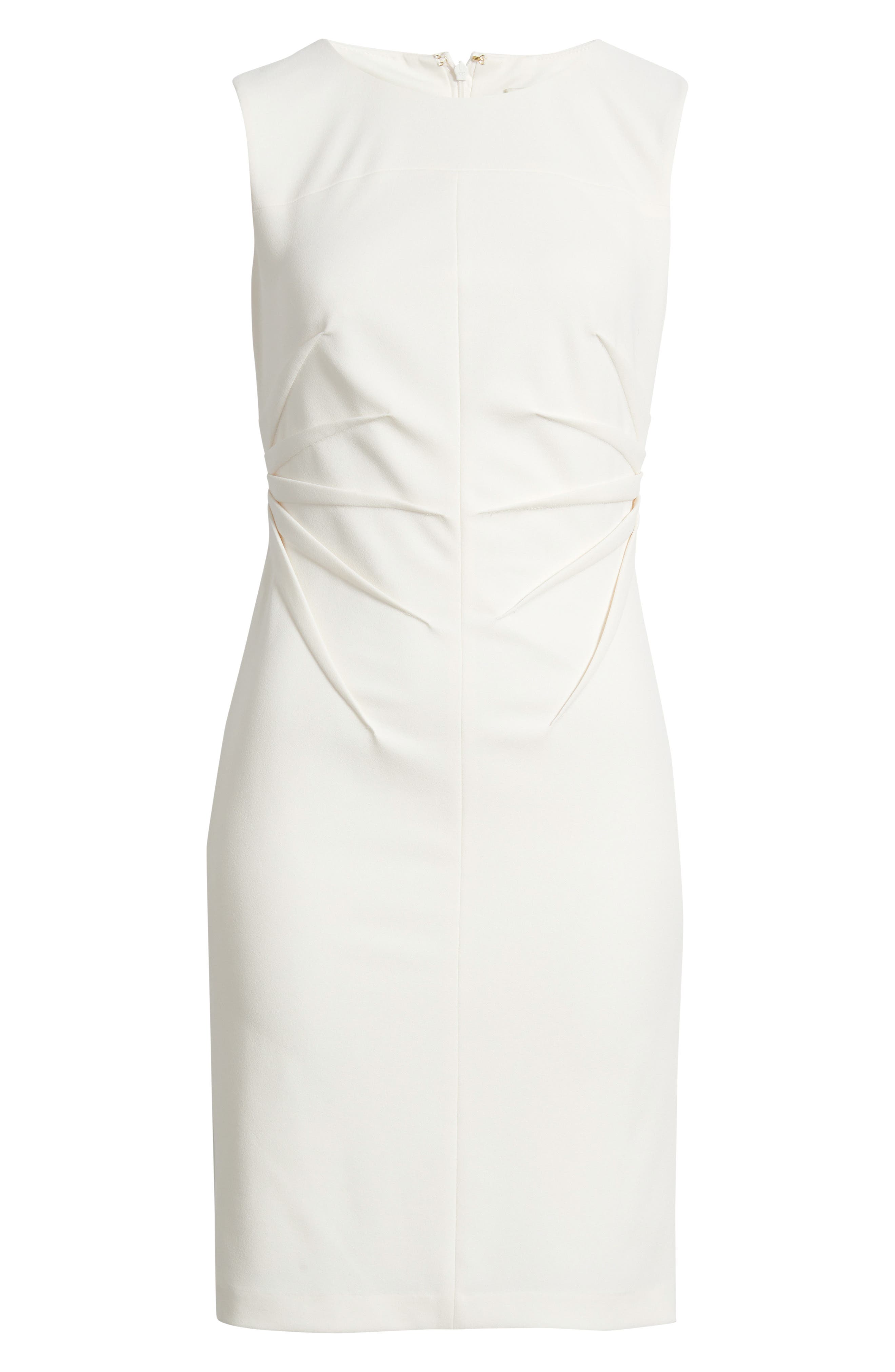 Radiant Pleat Scuba Crepe Sheath Dress - image 2