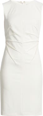 Anne Klein Radiant Pleat Scuba Crepe Sheath Dress