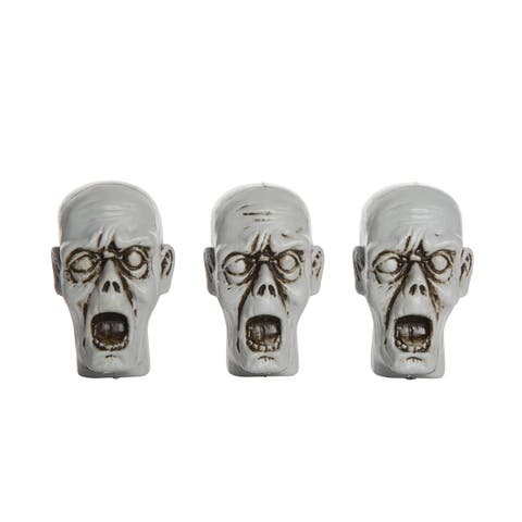 Small Decorative Halloween Zombie Figurine Sitters Set of 3