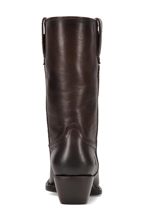 Frye Sacha Mid Pull-on Leather Boot In Brown