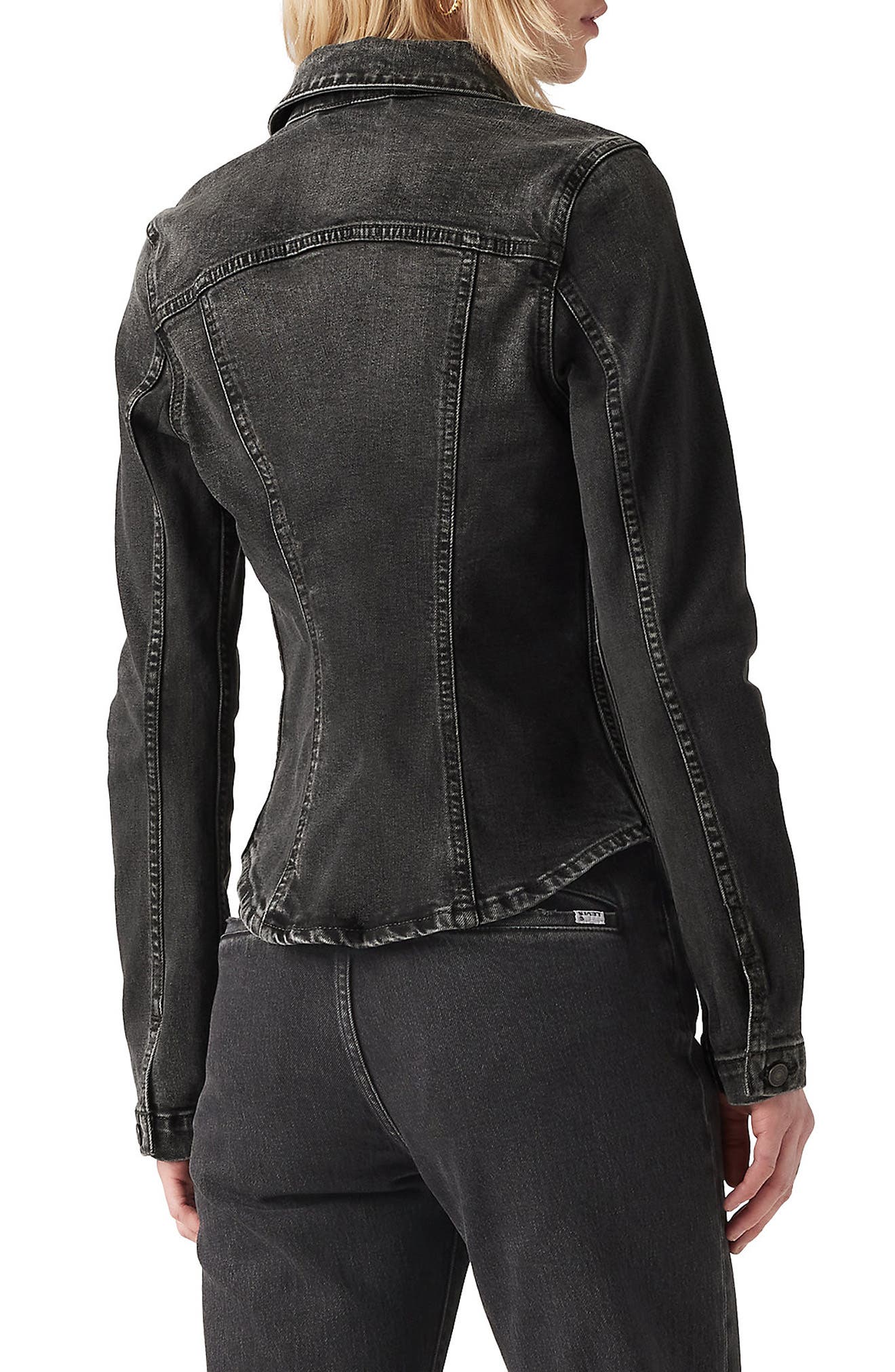Slim Fit Denim Trucker Jacket - image 2