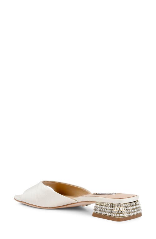 Badgley Mischka Oahu Slide Sandal In White