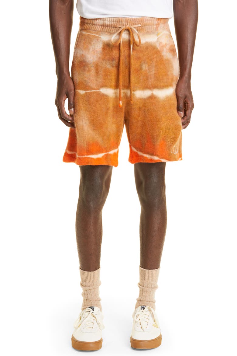 TIE DYE SHORTS, Main, color, ORANGE