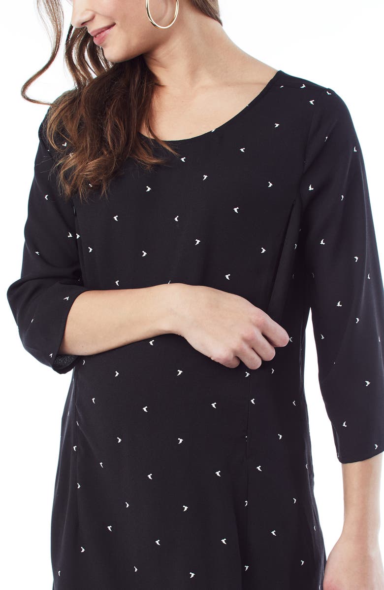 Loyal Hana Layla Maternity/Nursing Dress, Alternate, color, 