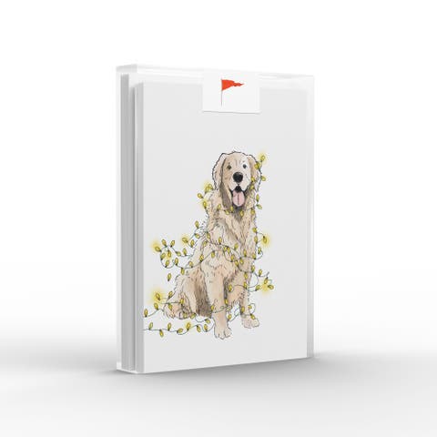 Holiday/Christmas Lit Retriever Greeting Card Pack