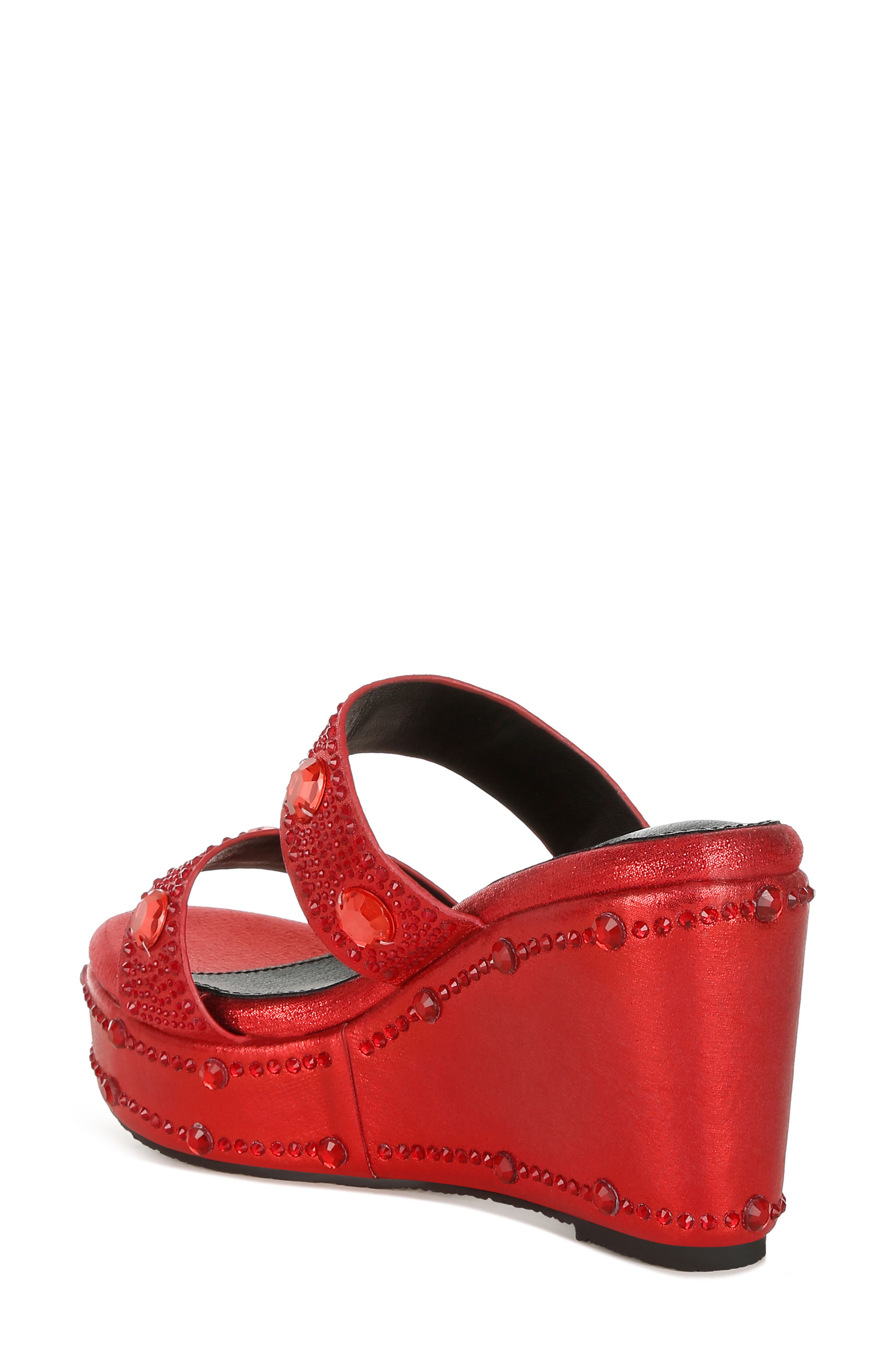 LONDON RAG Iki Diki Wedge Sandal, Alternate, color, Red