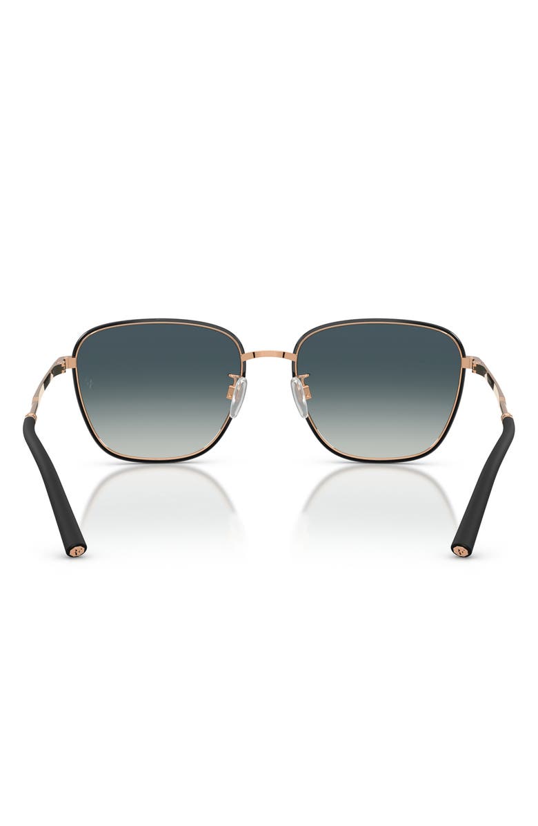 Oliver Peoples 57mm Roger Federer R-18 Square Sunglasses, Alternate, color, Black/ Rose Gold / Grey