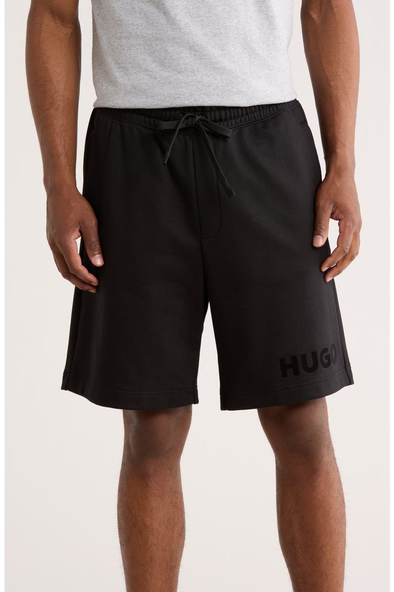 Dinkoe Cotton Shorts, Main, color, BLACK