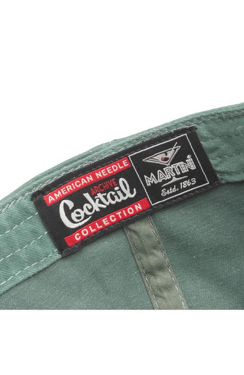 AMERICAN NEEDLE AMERICAN NEEDLE ARCHIVE MARTINI BASEBALL CAP 