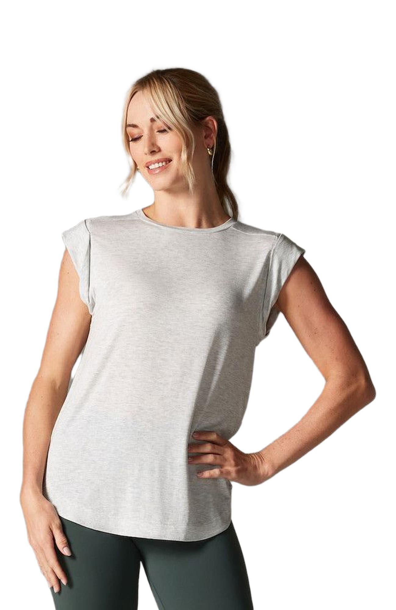 Cap Sleeve Muscle Tee - image 3