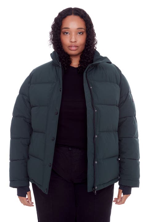 FORILLON PLUS SIZE - Vegan Down Short Quilted Puffer Jacket