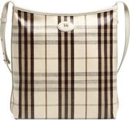 Burberry Small Highlands Check Coated Canvas Shoulder Bag