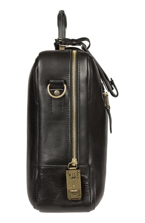 Will Leather Goods The Continental Leather Briefcase In Black