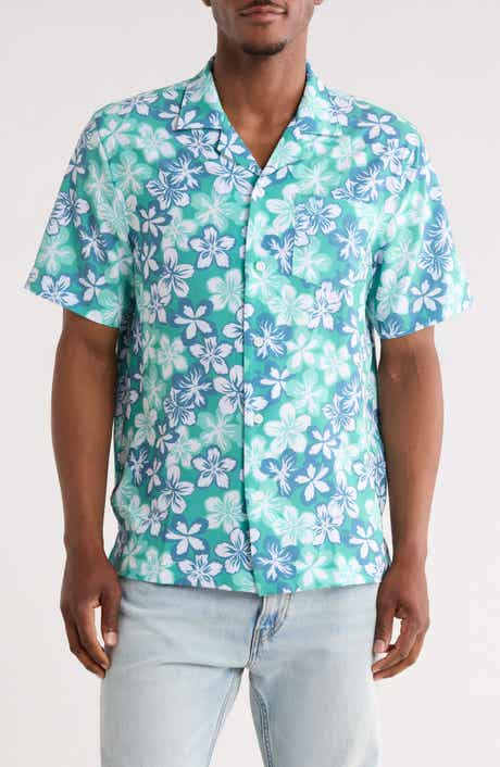 Original Penguin Floral Seersucker Camp Shirt