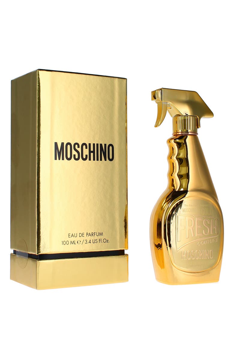 Moschino Fresh Gold Couture Eau de Parfum, Alternate, color, Gold