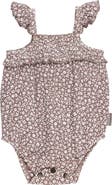 L'ovedbaby Floral Organic Cotton Gauze Bubble Romper