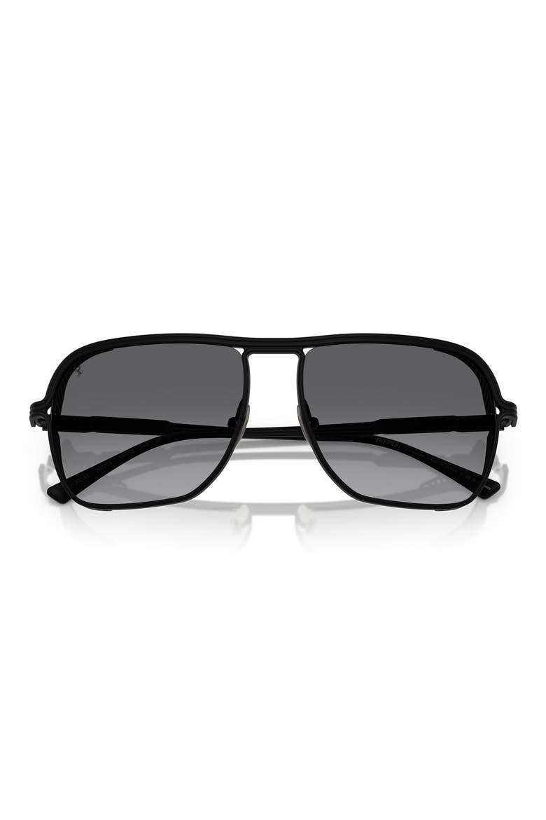 59mm Square Sunglasses, Alternate, color, BLACK / GREY GRADIENT POLAR